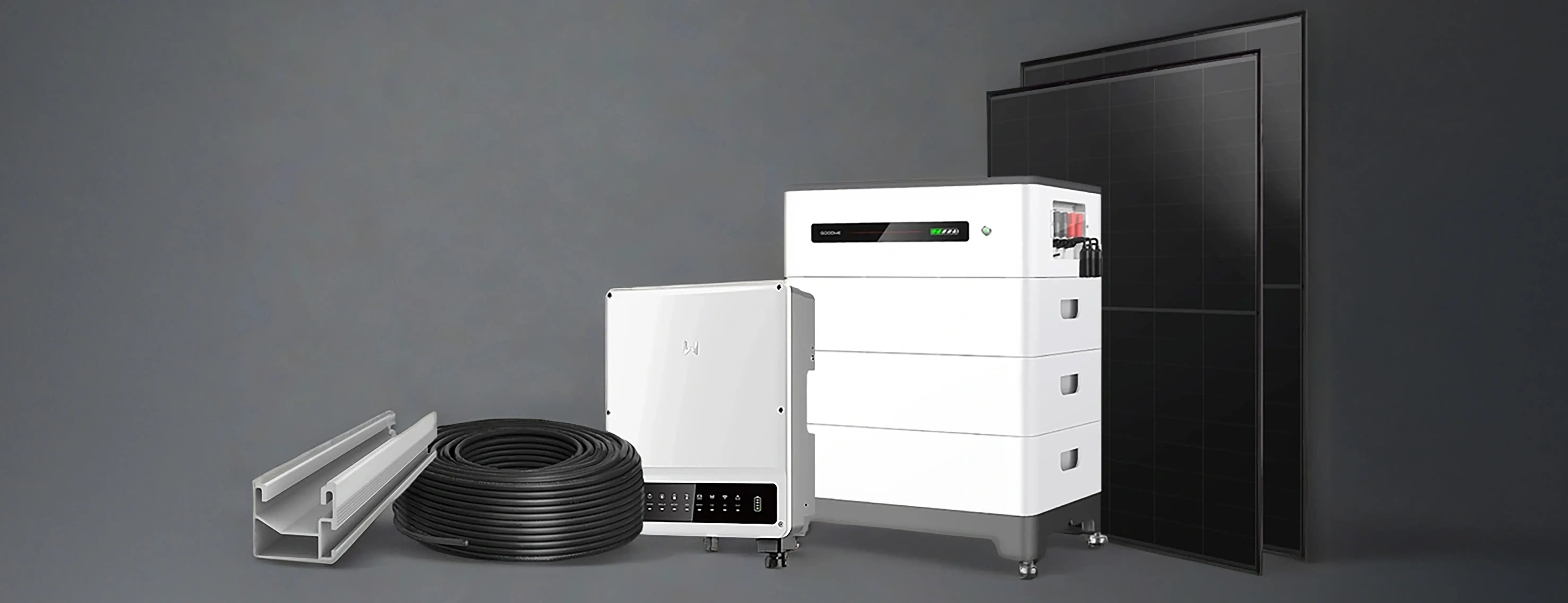 Schwaiger Slim-Line Zonnepanelen Set 400Wp Met 800W Micro-omvormer - Balkonpaneel Compleet
