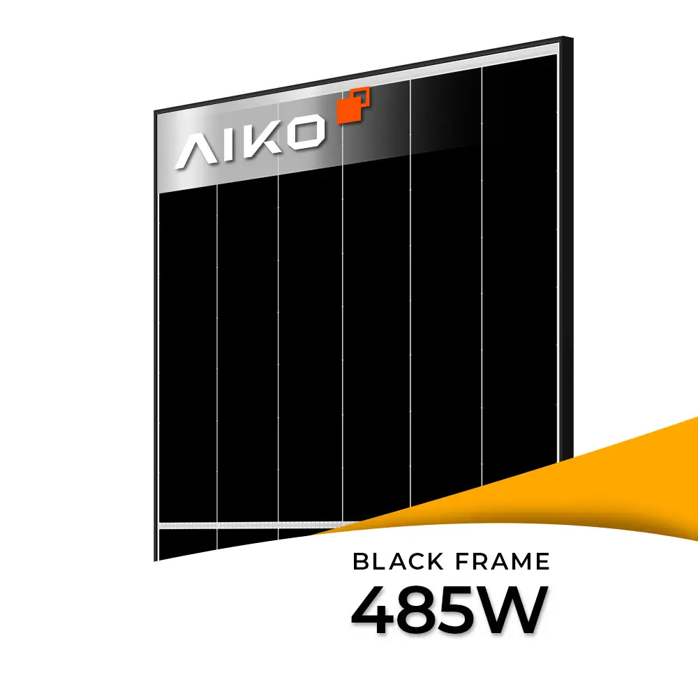 AIKO 485W glas-glas zonnepaneel met zwart frame - Neostar serie