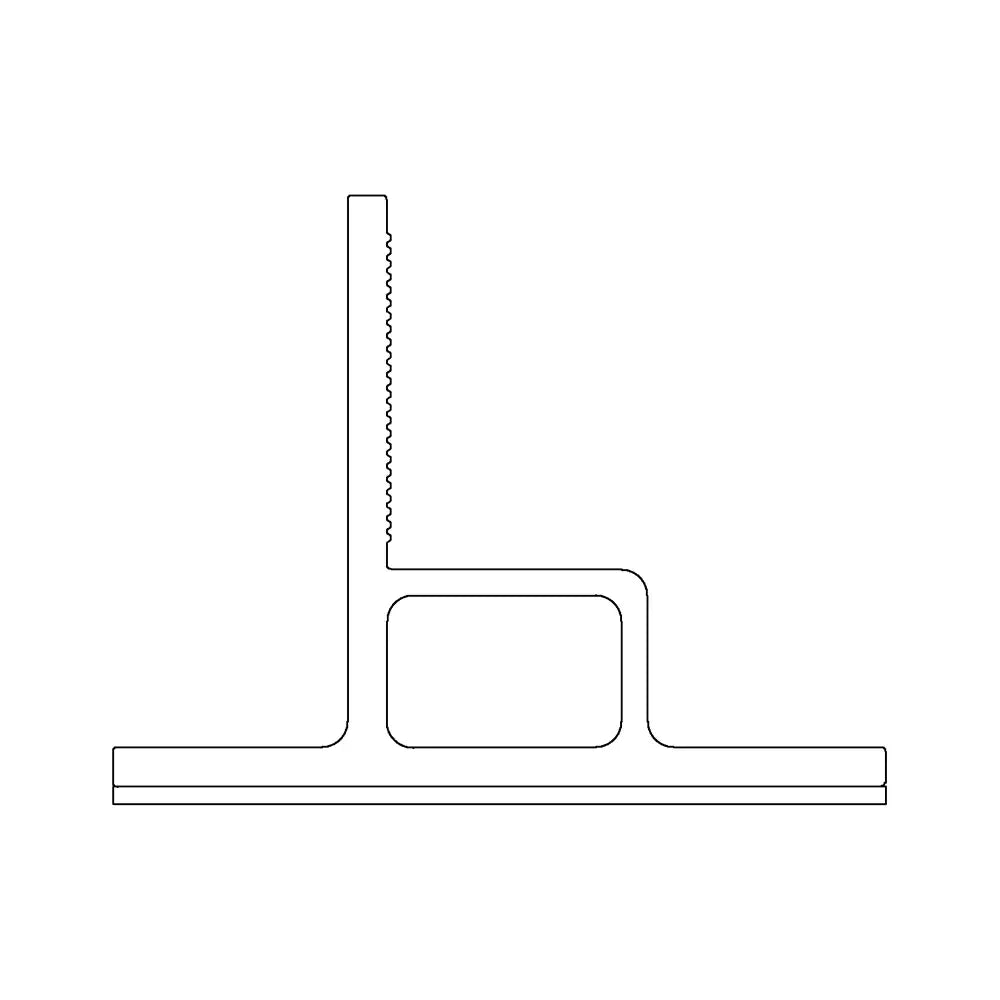K2 Systems Dachbefestigung für Bitumendächer SingleRail SpliceFoot (Art.-Nr. 2003393) – stabile Aluminiumhalterung mit integrierter Dichtung für die sichere Montage von Solaranlagen auf Bitumendächern. Abgebildet als Produktfoto und technische Zeichnung. Erhältlich bei sh24.