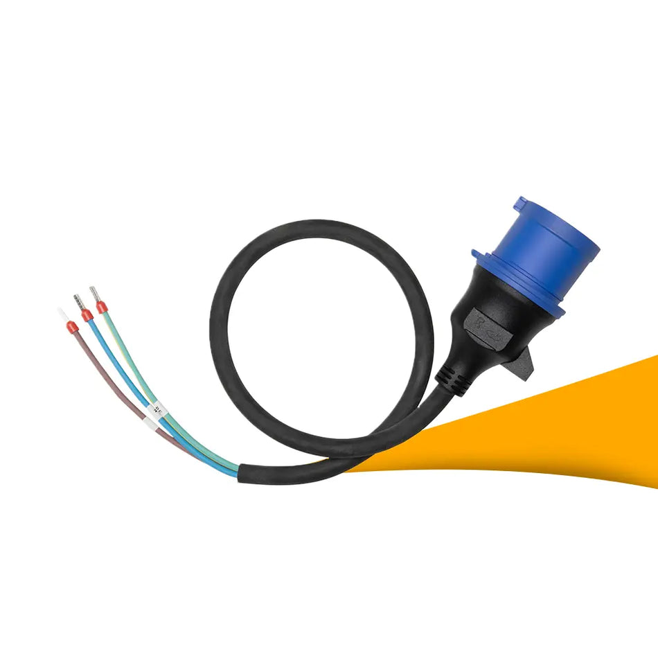 Anker SOLIX CEE-32A Einphasen-Stecker – robuste Verbindung für zuverlässige Stromversorgung -Produktbild