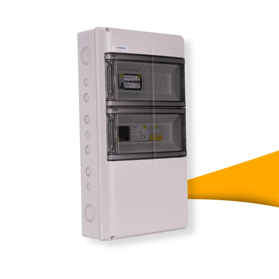 Enwitec netomschakelkast Fronius Symo GEN24 Plus kopen bij solago.nl – product op wit met oranje podium