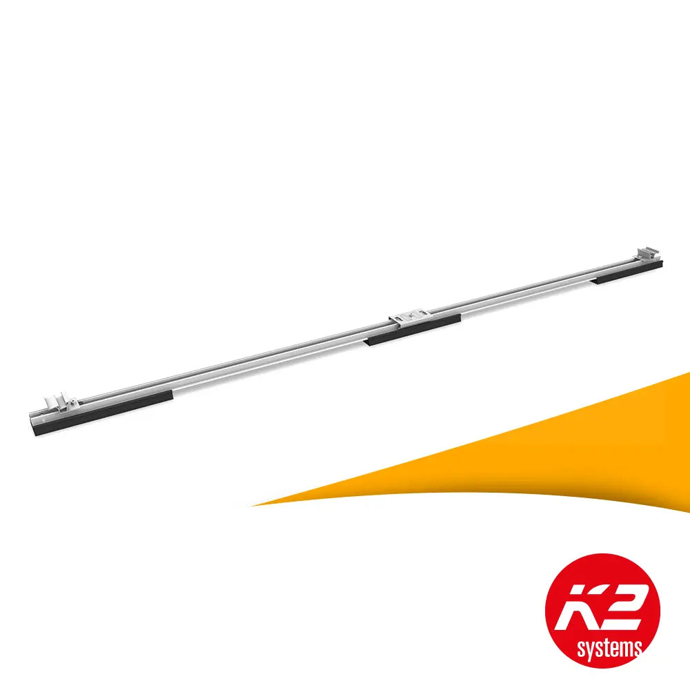 K2 D-Dome 6.10 Base Set L Flachdach 2004095 kopen bij solago.nl, basisset voor platdak montagesysteem zonnepanelen op witte achtergrond met oranje podium productfoto