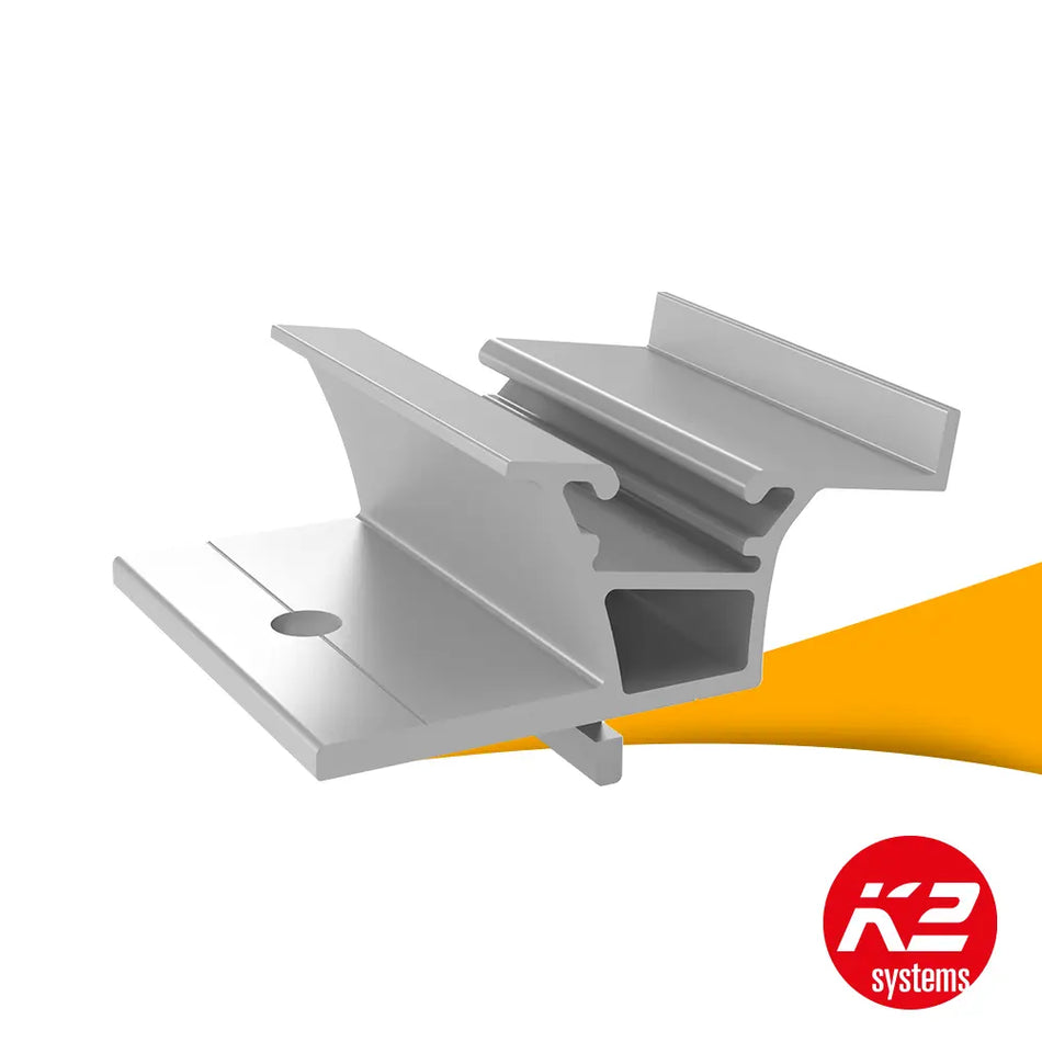 K2 Dome 6.10 SD 2003243 kopen bij solago.nl, montagesysteem voor zonnepanelen op witte achtergrond met oranje podium productfoto