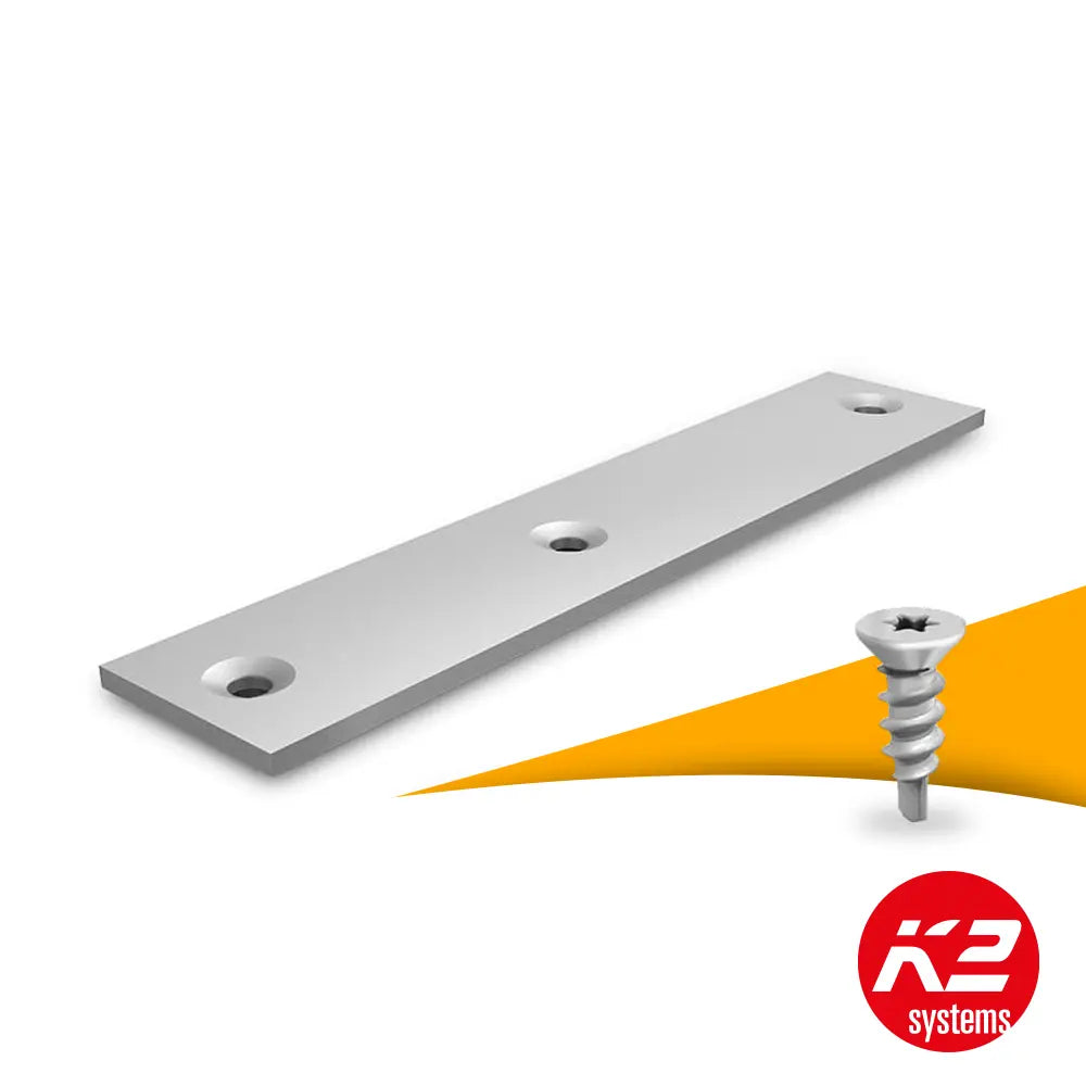 K2 railverbinderset BasicRail - schuin dak trapeziumplaat - 1003571