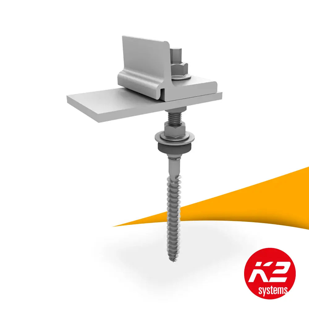K2 SingleRail Hanger Bout M10x250 - Schuin Dak Gegolfd Vezelcement - 2003274