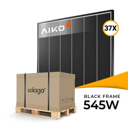 AIKO Solar 545W Glas-Glas Black Frame Modul AIKO-A545-MCE60Dw Neostar 3P+60w - Palettenpreis (37 Stk.)