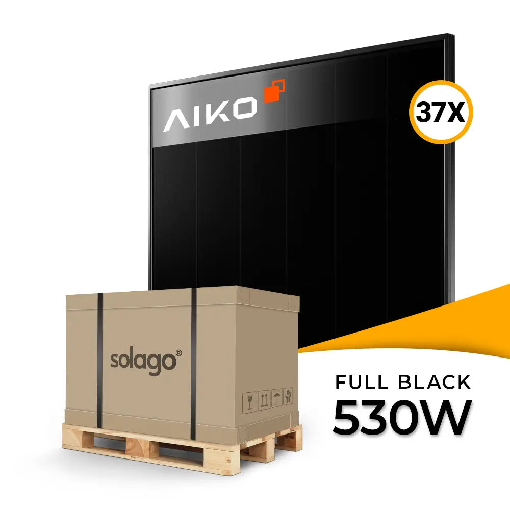 AIKO 540W Glas-Glas Full Black Module AIKO-A540-MCE60Db Neostar 3S+60 - Palletprijs (37 stuks)
