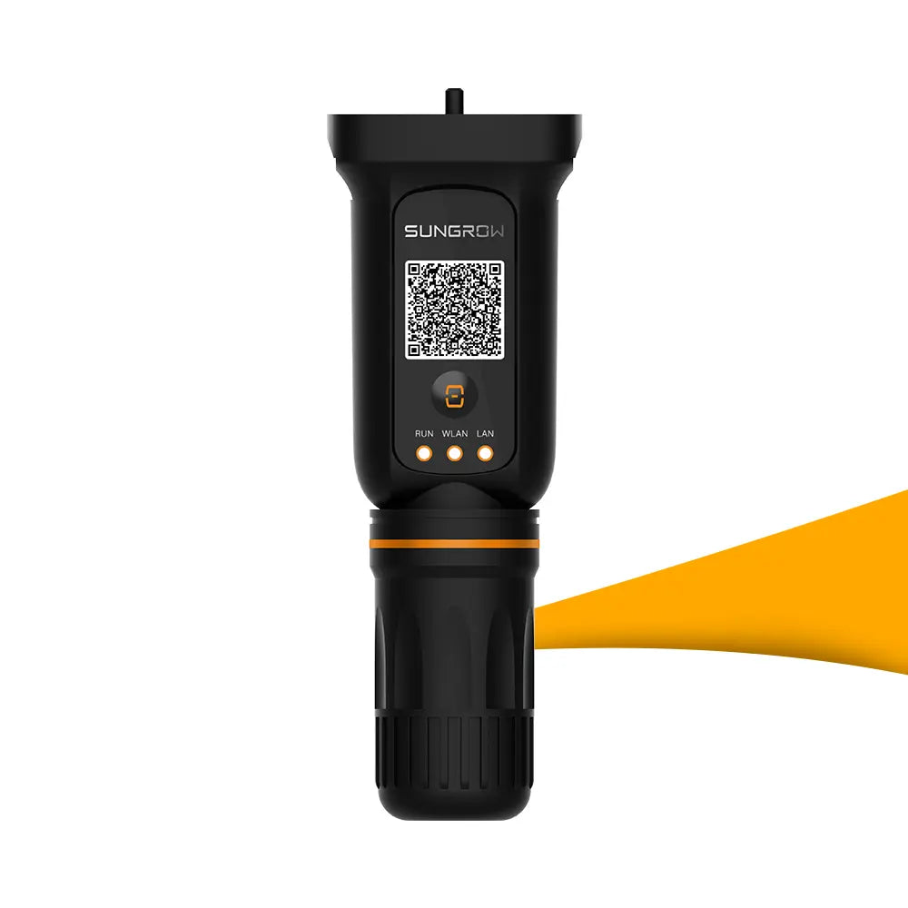Sungrow WiNet-S2 dongle kopen bij solago.nl – communicatiemodule op wit met oranje podium