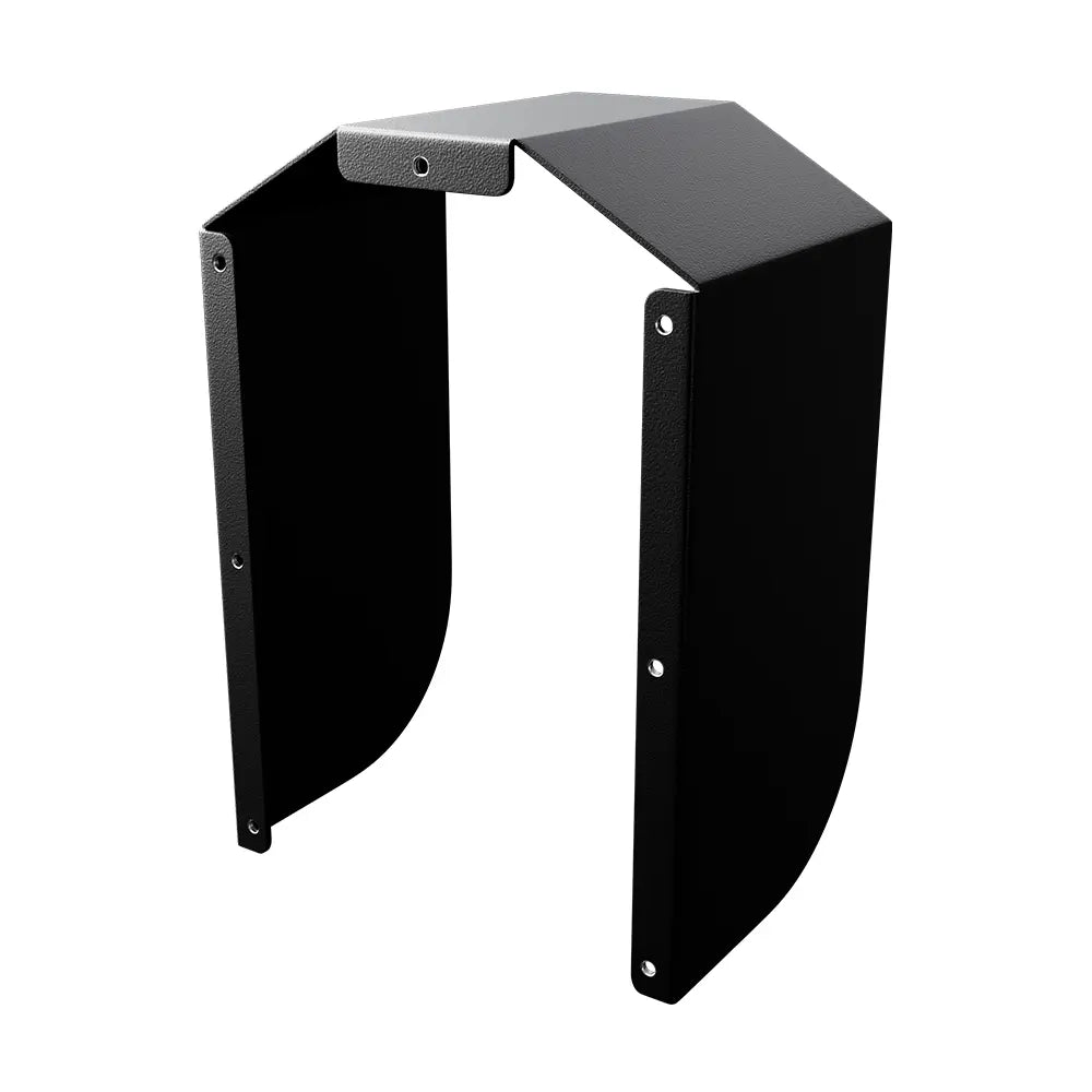 Laadpaal beschermkap in antraciet met bijgeleverde schroeven en spreidpluggen voor wandmontage